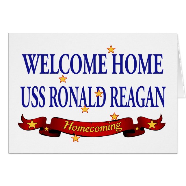 USS Ronald Reagan à la maison bienvenu (Devant horizontal)