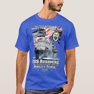 USS Rushmore LSD47 navy dock landing Ship T-Shirt