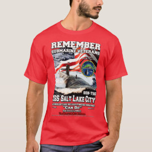 USS Salt Lake City SSN716 Submarine Veterans T-Shirt
