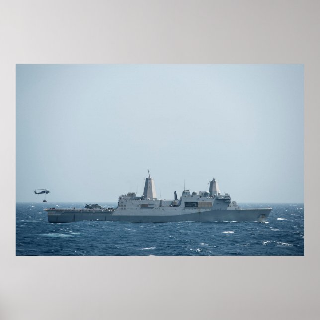 USS San Diego (LPD 22) Poster (Front)