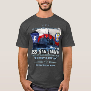 USS San Jacinto CG56 Texas pride T-Shirt