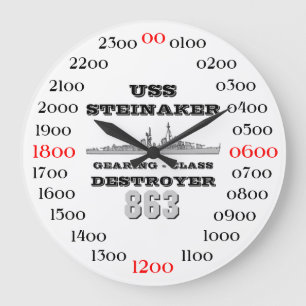 USS Steinaker (DD/DDR/DD-863) Large Clock