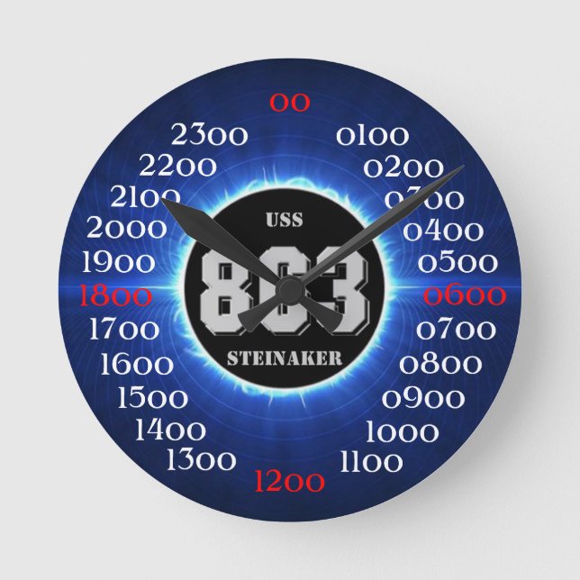 USS Steinaker (DD/DDR/DD-863) Round Clock (Front)