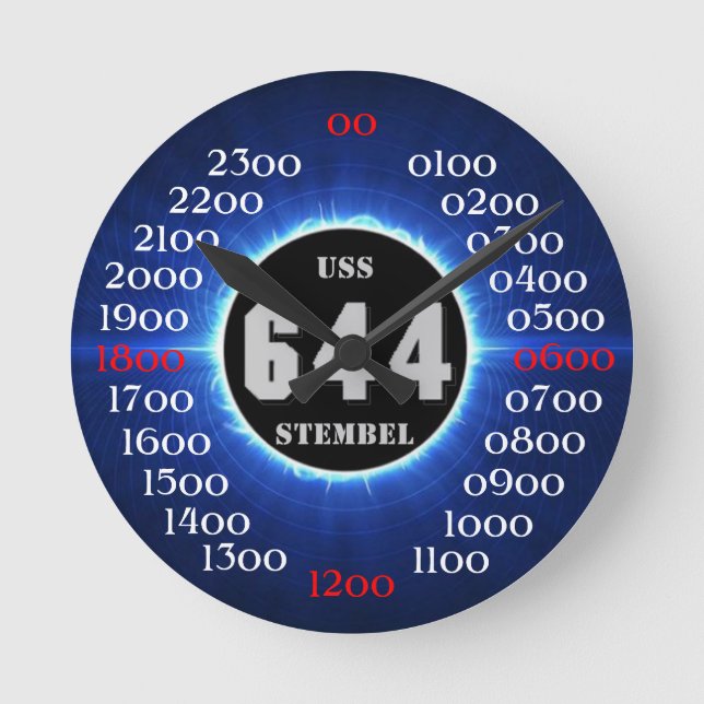 USS Stembel (DD-644) Round Clock (Front)