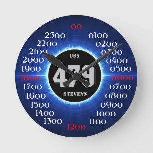 USS Stevens (DD-479) Round Clock