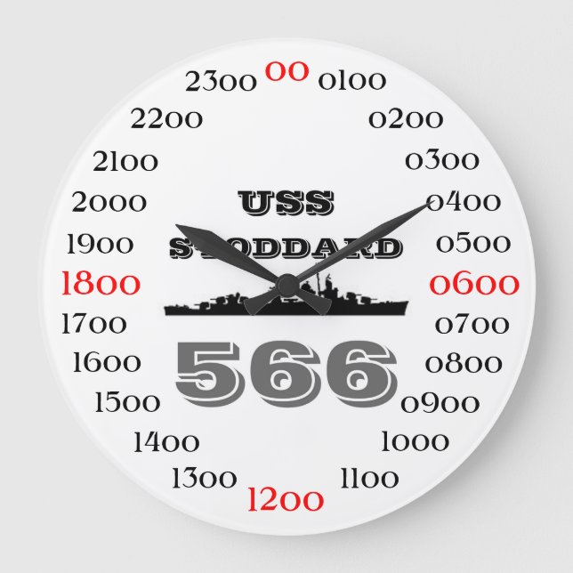 USS Stoddard (DD-566) Large Clock (Front)