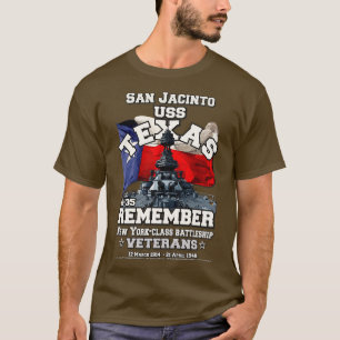 USS TEXAS BB35 Battleship San Jacinto T-Shirt