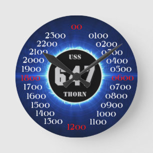 USS Thorn (DD-647) Round Clock