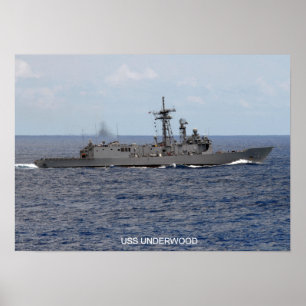 USS Underwood (FFG 36) Poster