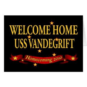 USS Vandegrift à la maison bienvenu