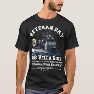 USS Vella Gulf CG72 US Navy Cruiser Veterans T-Shirt
