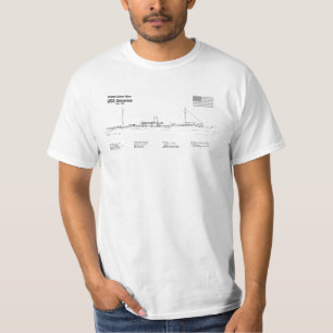 USS Vesuvius - Ship Blueprint Plans SD T-Shirt