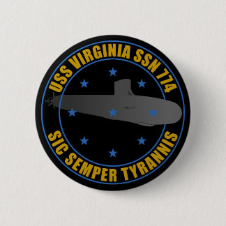 USS Virginia 2 Inch Round Button