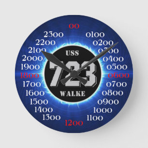 USS Walke (DD-723) Round Clock