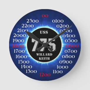 USS Willard Keith (DD-775) Round Clock