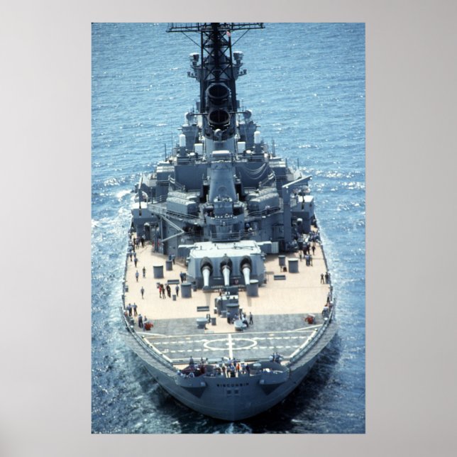 USS Wisconsin (BB-64) Poster (Front)