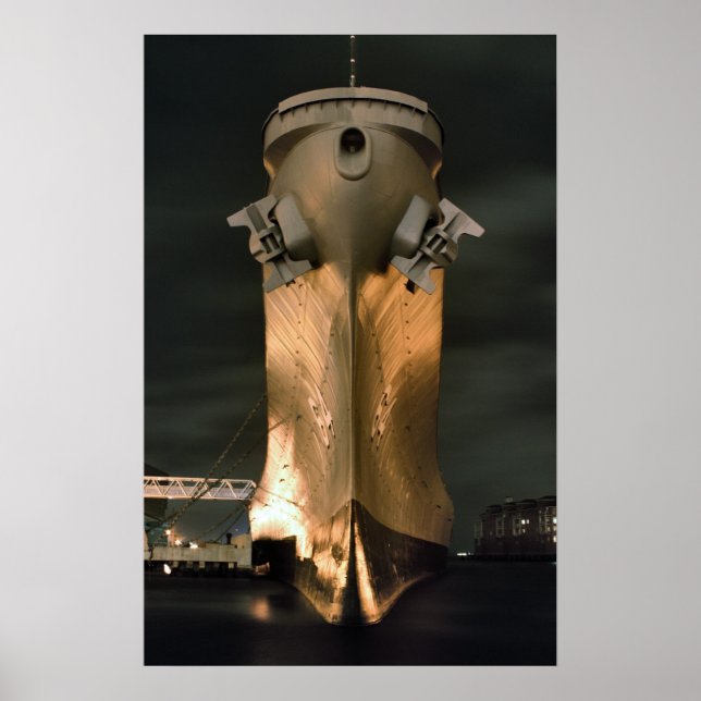 USS Wisconsin Poster (Front)