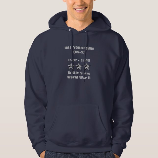 USS YORKTOWN (CV-5) HOODIE (Front)