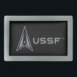 USSF | United States Space Force Belt Buckle<br><div class="desc">The United States Space Force is the space service branch of the U.S. Air Force. Shop officially licensed U.S. Space Force logo products on Zazzle! Personalize by adding your name or custom text!</div>