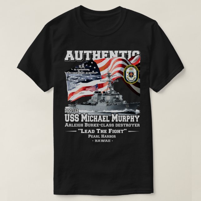 USSMurphy Destroyer T-Shirt (Design Front)