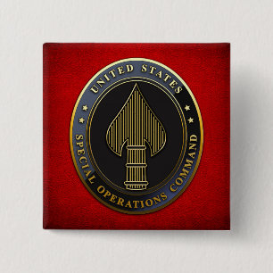 USSOCOM Emblem 2 Inch Square Button