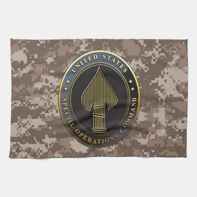USSOCOM Emblem Kitchen Towel (Horizontal)