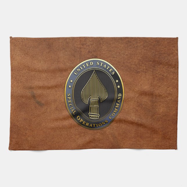 USSOCOM Emblem Kitchen Towel (Horizontal)