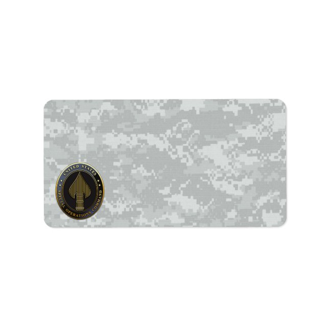 USSOCOM Emblem Label (Front)