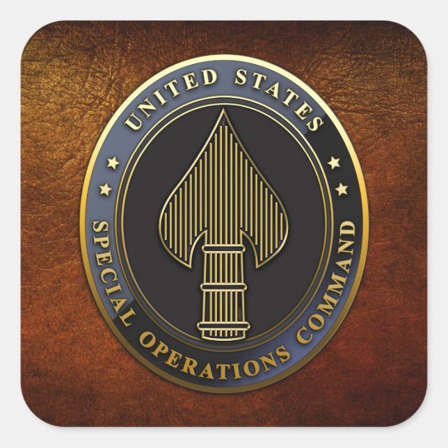 USSOCOM Emblem Square Sticker (Front)
