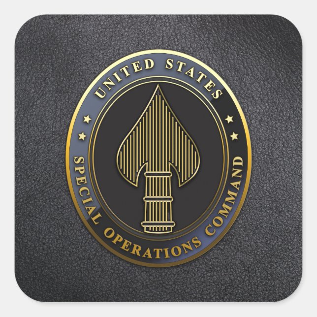 USSOCOM Emblem Square Sticker (Front)