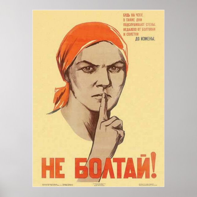 USSR CCCP Cold War Soviet Union Propaganda Posters (Front)