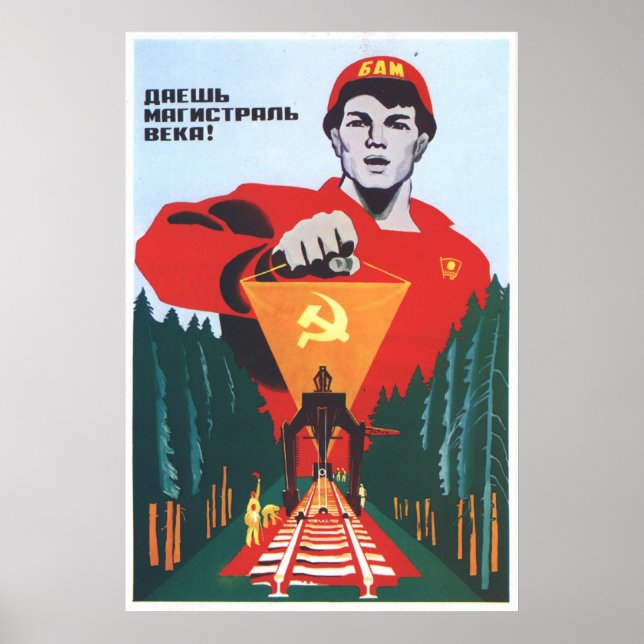 USSR CCCP Cold War Soviet Union Propaganda Posters (Front)