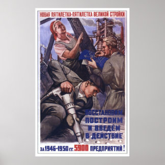 USSR CCCP Cold War Soviet Union Propaganda Posters