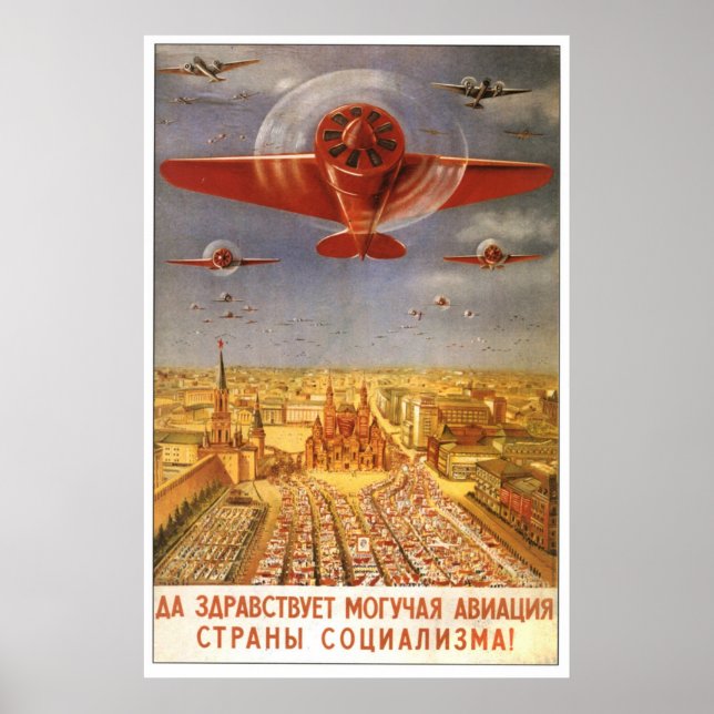 USSR CCCP Cold War Soviet Union Propaganda Posters (Front)