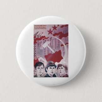 USSR CCCP Cold War Soviet Union Propaganda Posters 2 Inch Round Button