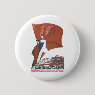 USSR CCCP Cold War Soviet Union Propaganda Posters 2 Inch Round Button