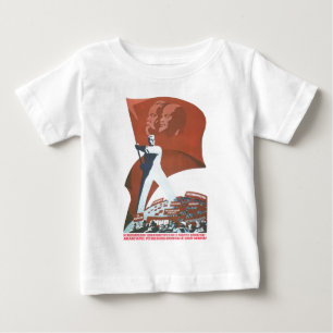 USSR CCCP Cold War Soviet Union Propaganda Posters Baby T-Shirt