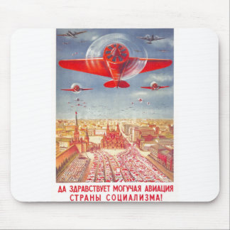 USSR CCCP Cold War Soviet Union Propaganda Posters Mouse Pad