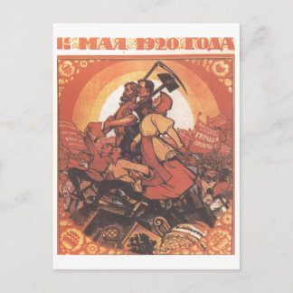 USSR CCCP Cold War Soviet Union Propaganda Posters Postcard