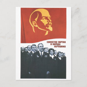 USSR CCCP Cold War Soviet Union Propaganda Posters Postcard