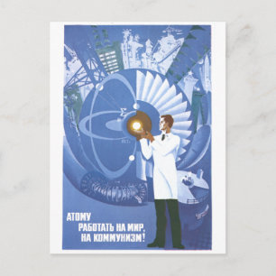 USSR CCCP Cold War Soviet Union Propaganda Posters Postcard