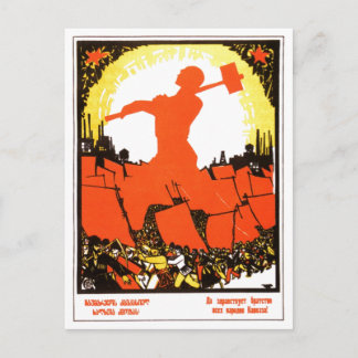 USSR CCCP Cold War Soviet Union Propaganda Posters Postcard