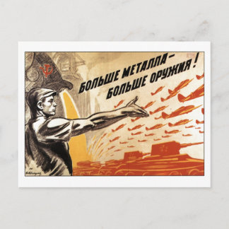 USSR CCCP Cold War Soviet Union Propaganda Posters Postcard