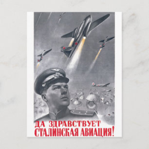 USSR CCCP Cold War Soviet Union Propaganda Posters Postcard