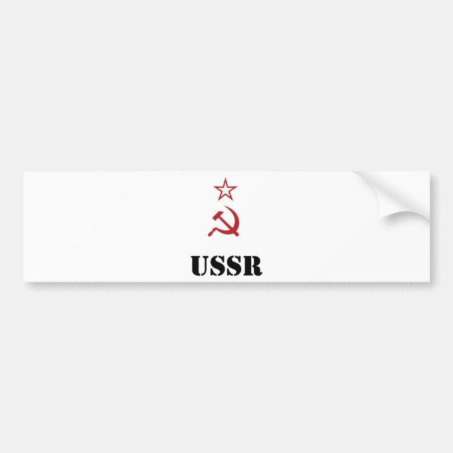 USSR  / CCCP / URSS BUMPER STICKER (Front)