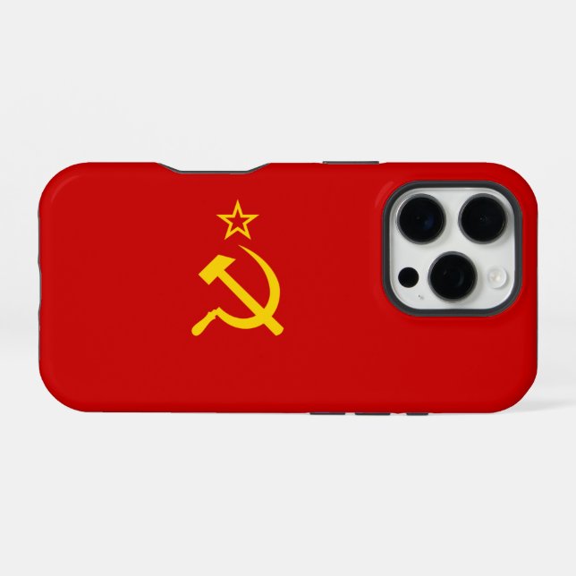 USSR FLAG iPhone CASE (Back Horizontal)