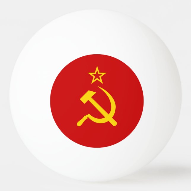 USSR flag Ping Pong Ball (Front)