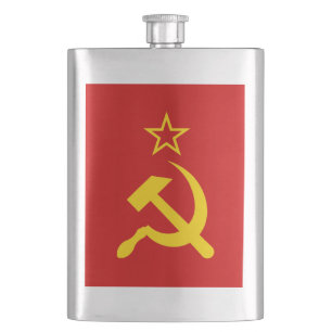 USSR Flag - Soviet Union Flag Hip Flask