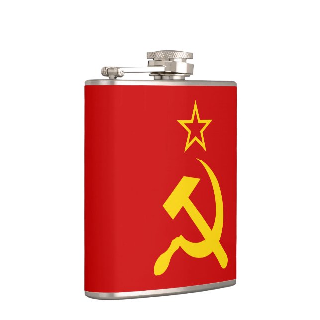 USSR Flag - Soviet Union Flag Hip Flask (Right)