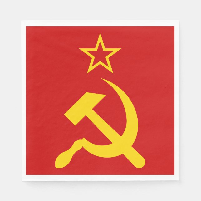 USSR Flag - Soviet Union Flag Napkin (Front)